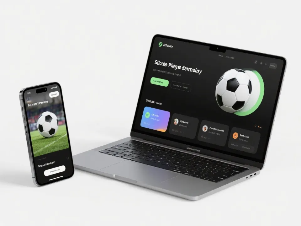 高清足球直播播放界面示意图